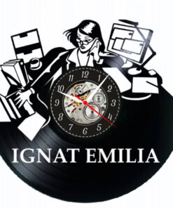 Ceas de perete cu tematică contabilitate – cadou personalizat pentru profesioniști din domeniul financiar