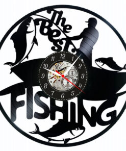 Ceas de perete cu tematică pescuit – cadou perfect pentru pescari amatori sau profesioniști