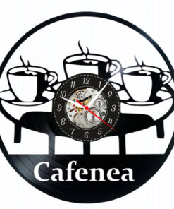 Ceas de perete cu tematică cafenea – perfect pentru bucătării, cafenele sau spații de relaxare