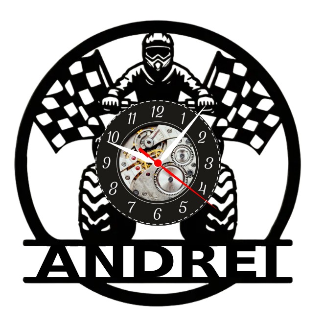 Home 5 ATV-ceas de perete (personalizabil)